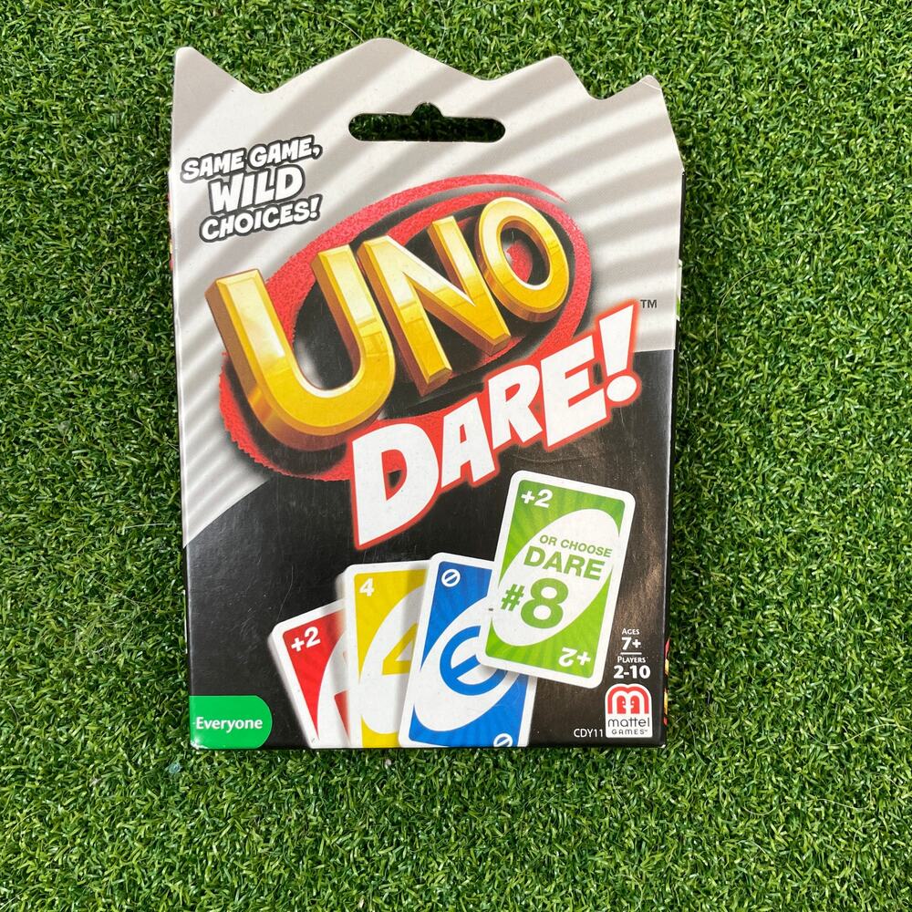 Mattel Games UNO All Wild and UNO Dare Card Games Complete